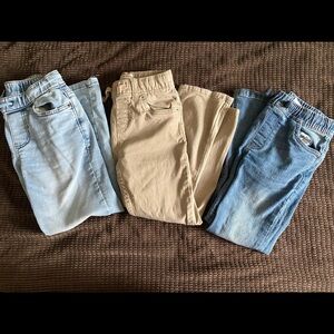 3 pairs of pull on pants